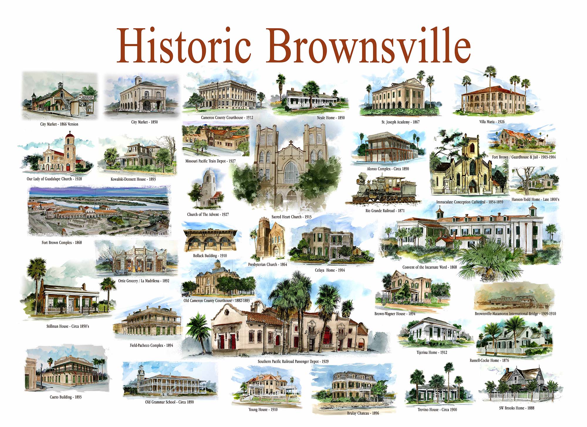 Posters Historic Brownsville